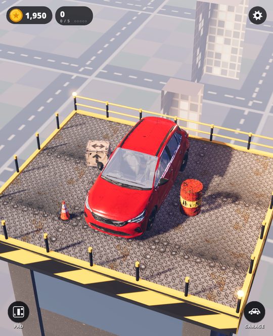 The tower pad. Grab the car and slam it.
